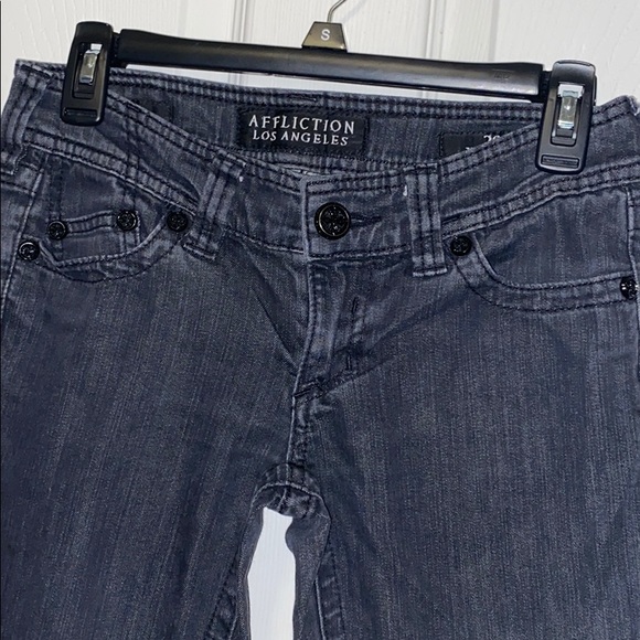 AFFLICTION Black Denim Jade Bootcut Jeans - Picture 3 of 13